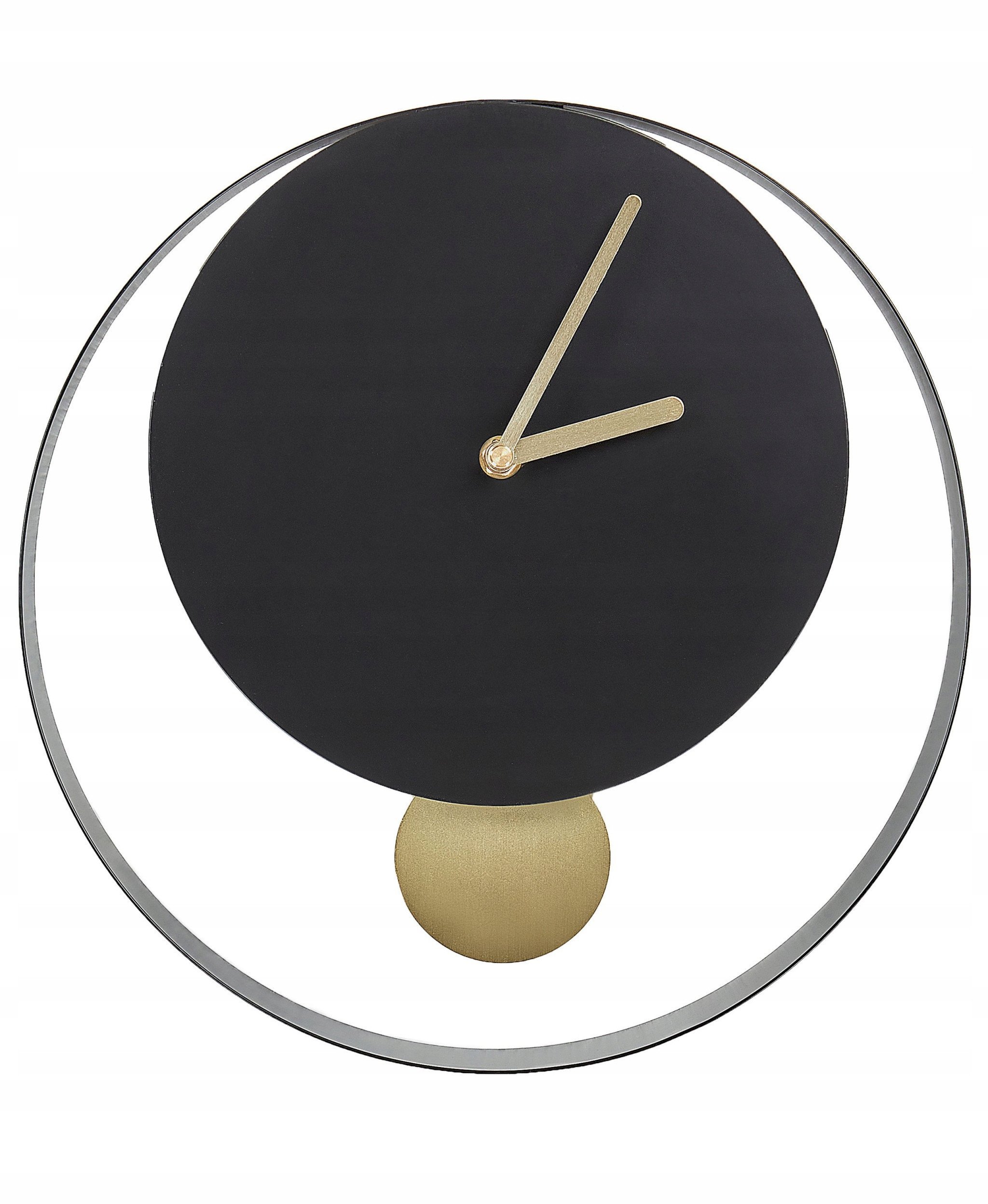 Beliani Zegar ścienny MAGLAND 30 cm Metal Czarny