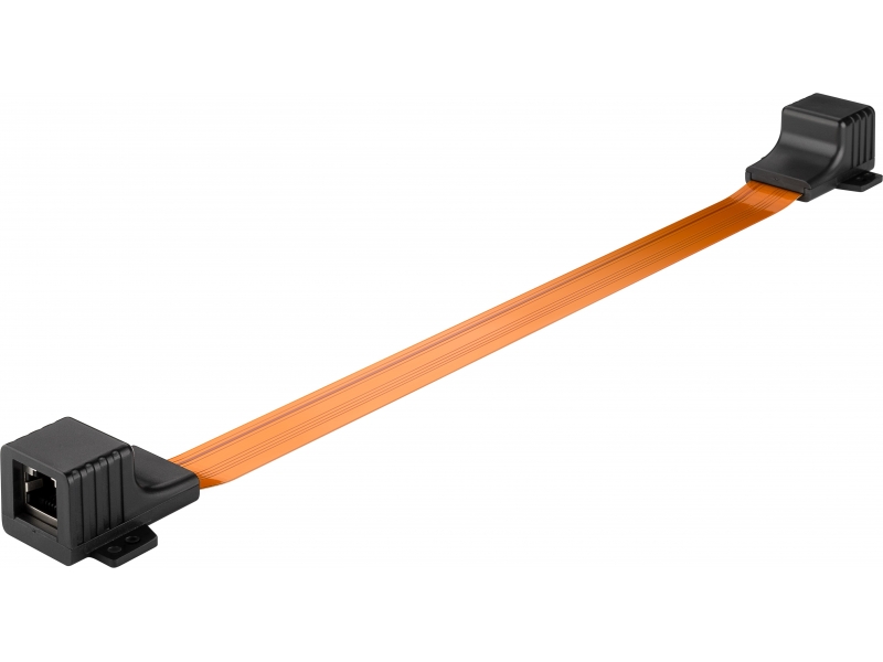 Goobay Przepust okienny teleinformatyczny płaski RJ45 - RJ45 0,25m 71411