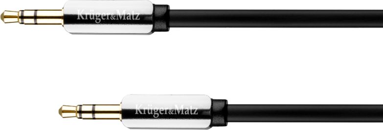 Kabel Kruger&Matz Jack 3.5mm - Jack 3.5mm 1.8m srebrny (KM0313)