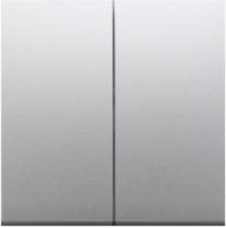 Kontakt-Simon 54 Klawisz podwójny łącznika schodowego do SW6/2M, srebrny mat (DKW6/2/43)