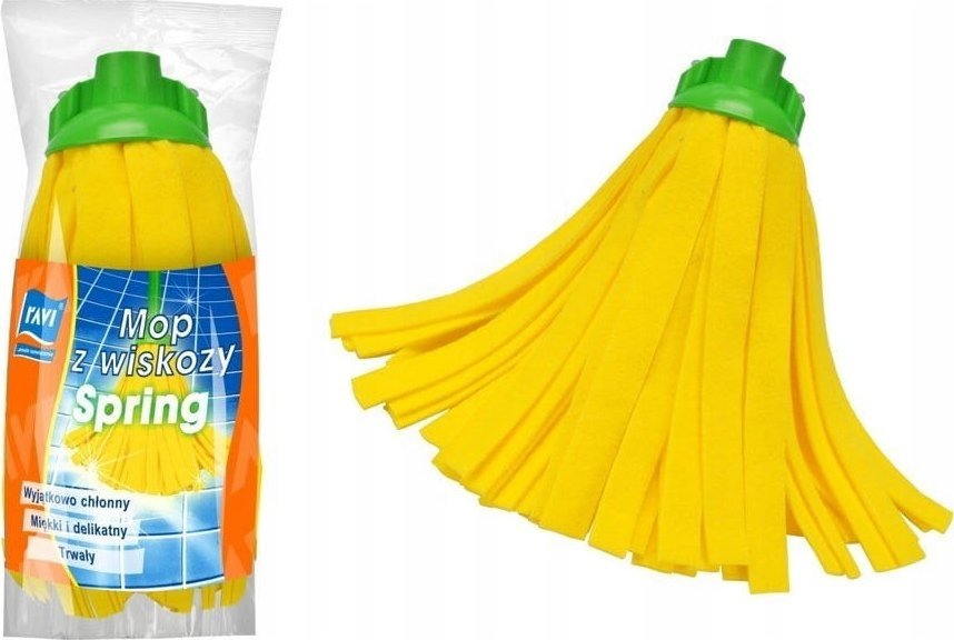 Ravi Wkład do mopa z wiskozy paskowy żółty super chłonny