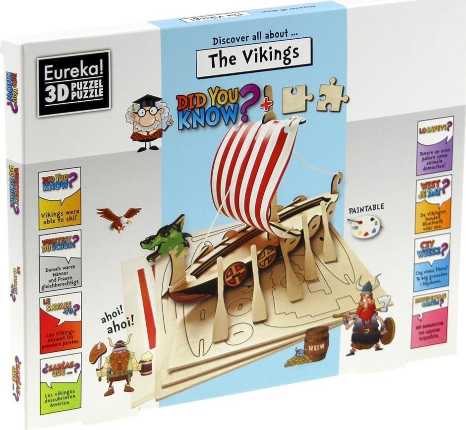 Łamigłówka drewniana Gepetto - Wikingowie