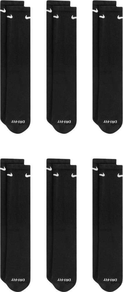 Skarpety Nike Everyday Plus Cush 6 par czarne SX6897 010 42-46