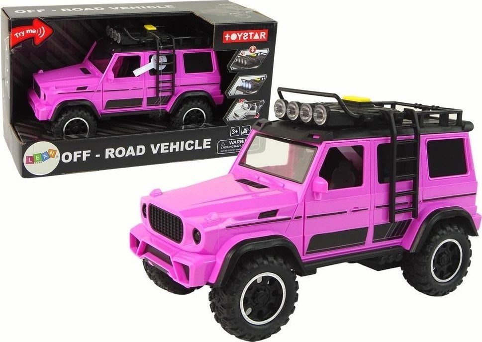 Terenówka 1:14 z napędem frakcyjnym różowe