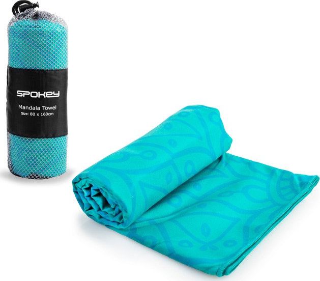 Spokey Ręcznik szybkoschnący Mandala turkusowy (926049)