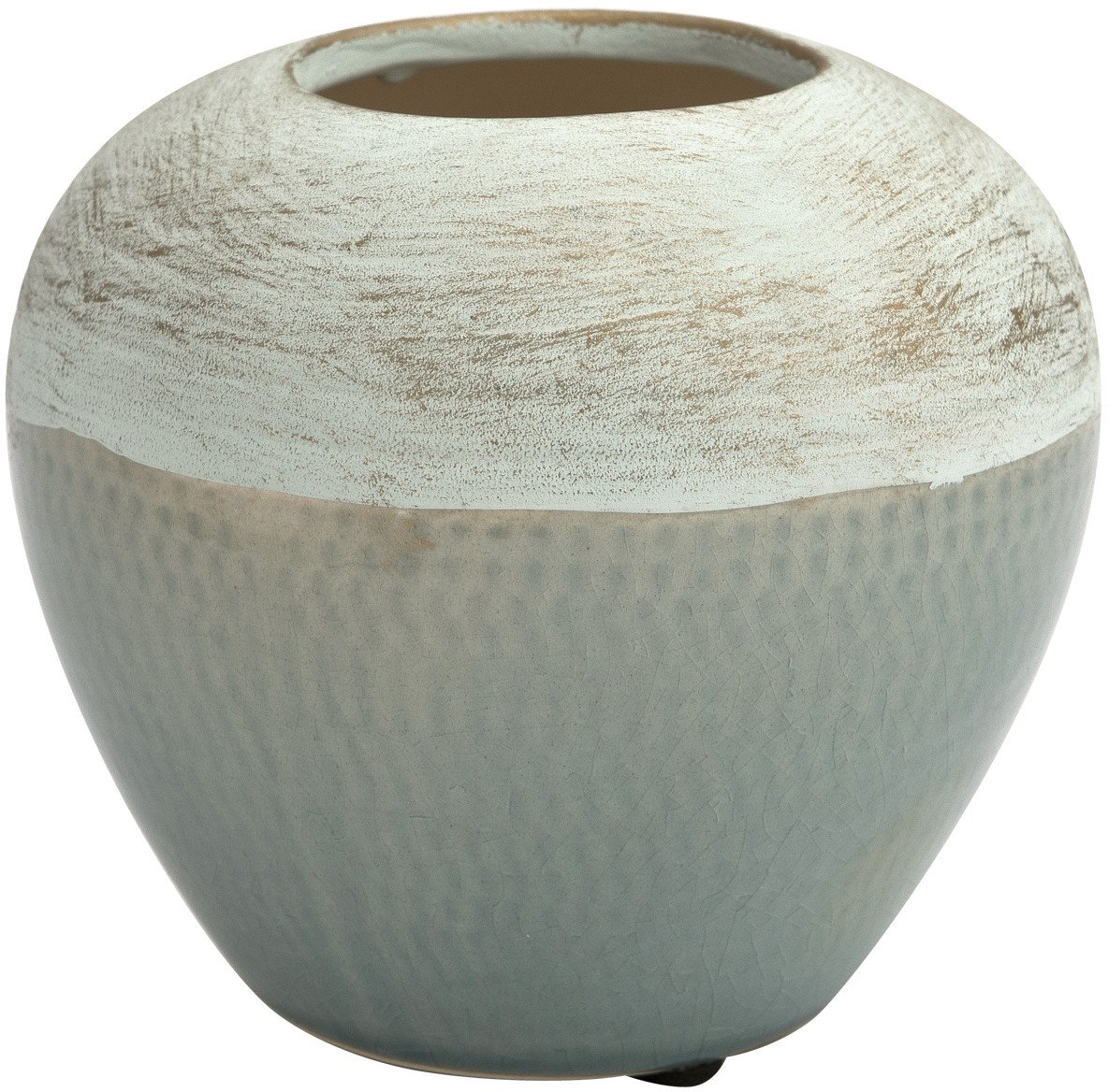 Wazon ceramiczny 13 cm biało-niebieski AP141815