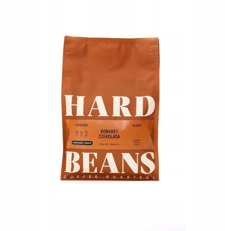 Kawa ziarnista Hard Beans Kawa ziarnista Konkret Czekolada Espresso 1kg