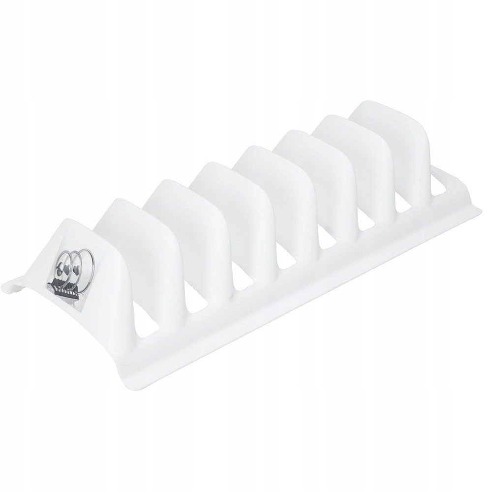 Stojak na pokrywki organizer do szuflady plastikowy biały 30x13,5cm 1szt