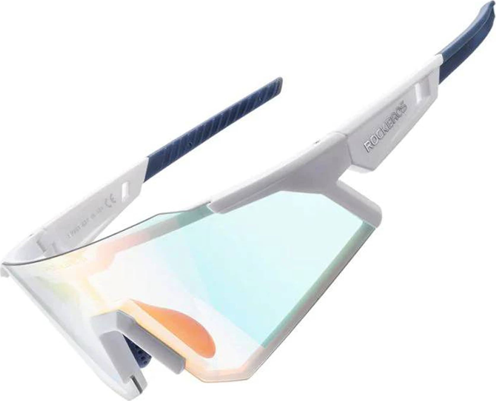 RockBros Okulary rowerowe z polaryzacją i filtrem UV 400 białe ROCKBROS