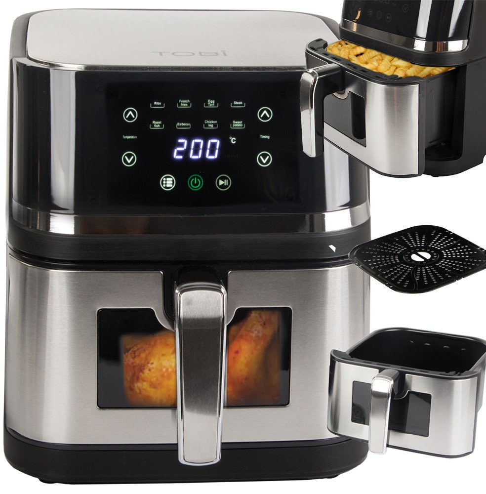 Frytkownica beztłuszczowa frytownica air fryer duża do pieczenia 2400w 10l