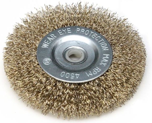 Dedra Szczotka druciana tarczowa mosiądz 100 x 12,7mm (F33-100)