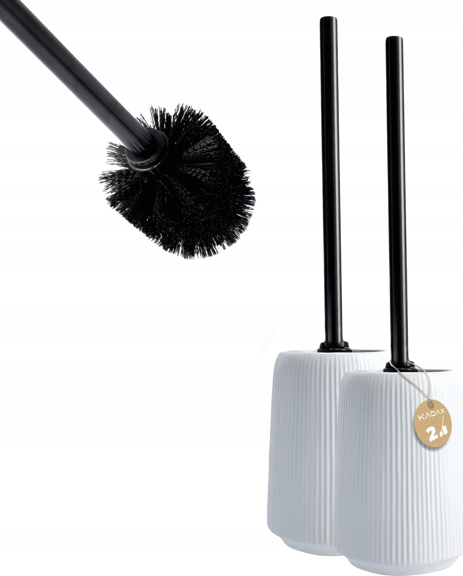 Kadax KADAX Szczotka Wc Do Toalety Ceramiczna Biała 2szt