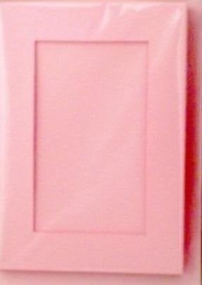 Karta passepartout + koperta jasnoróżowa 5szt