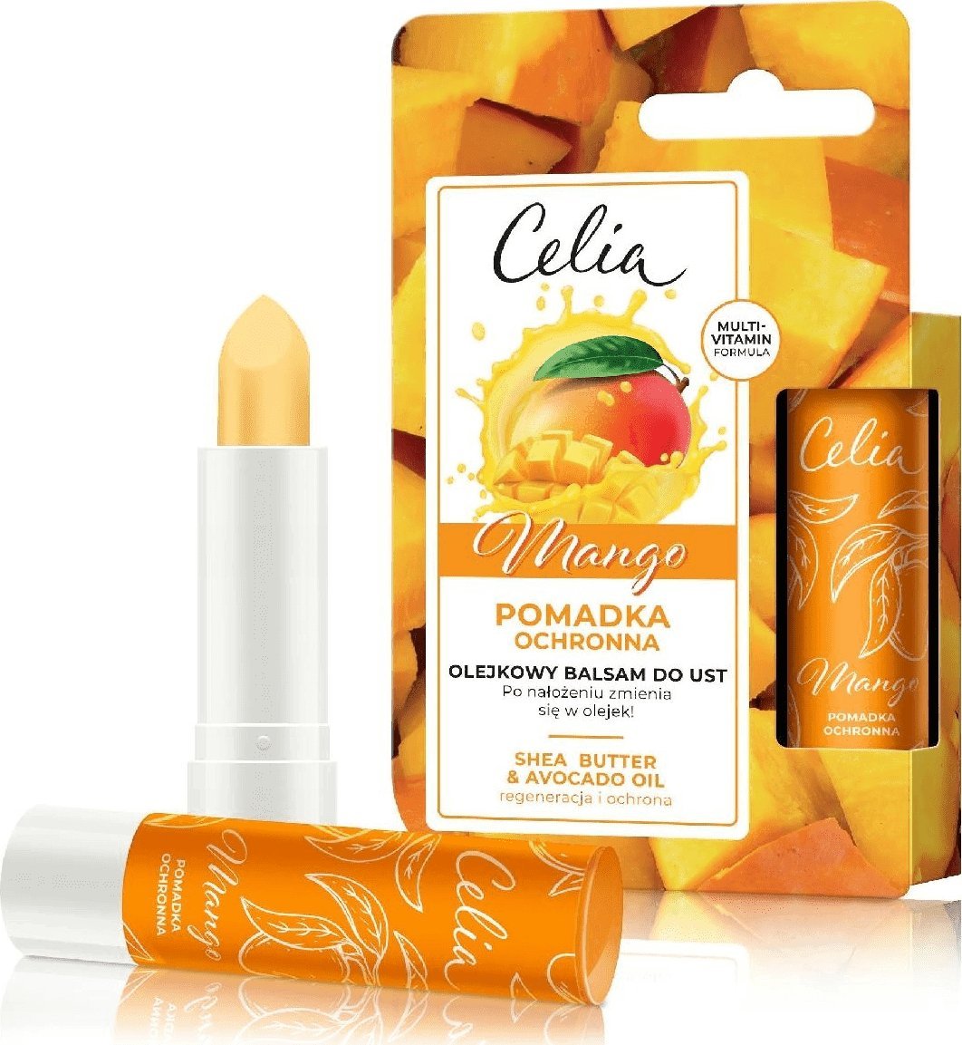 Celia Celia Pomadka ochronna - Olejkowy balsam do ust Mango 1szt