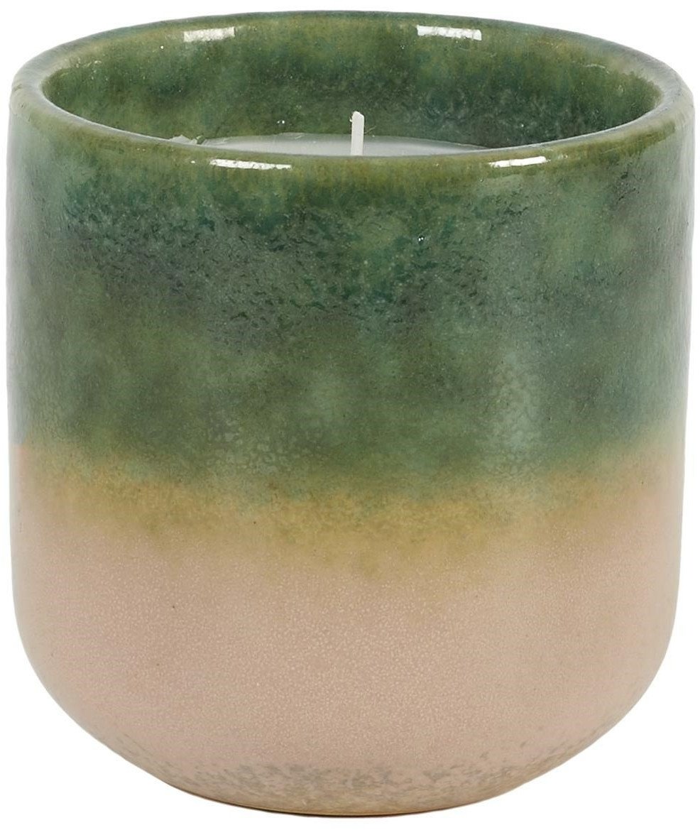 INTESI ŚWIECA GLAZE S W CERAMICE ZIELONA