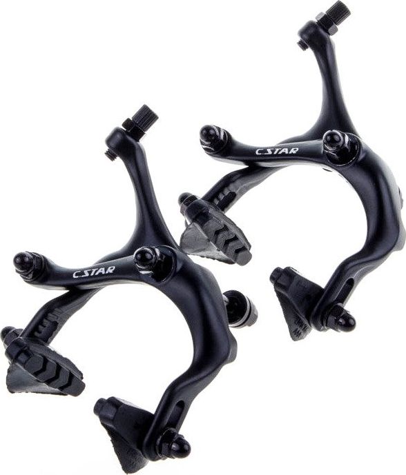 Szczęki hamulcowe szosowe RD-3100B 47-57 mm aluminiowe czarne komplet na rower Uniwersalny