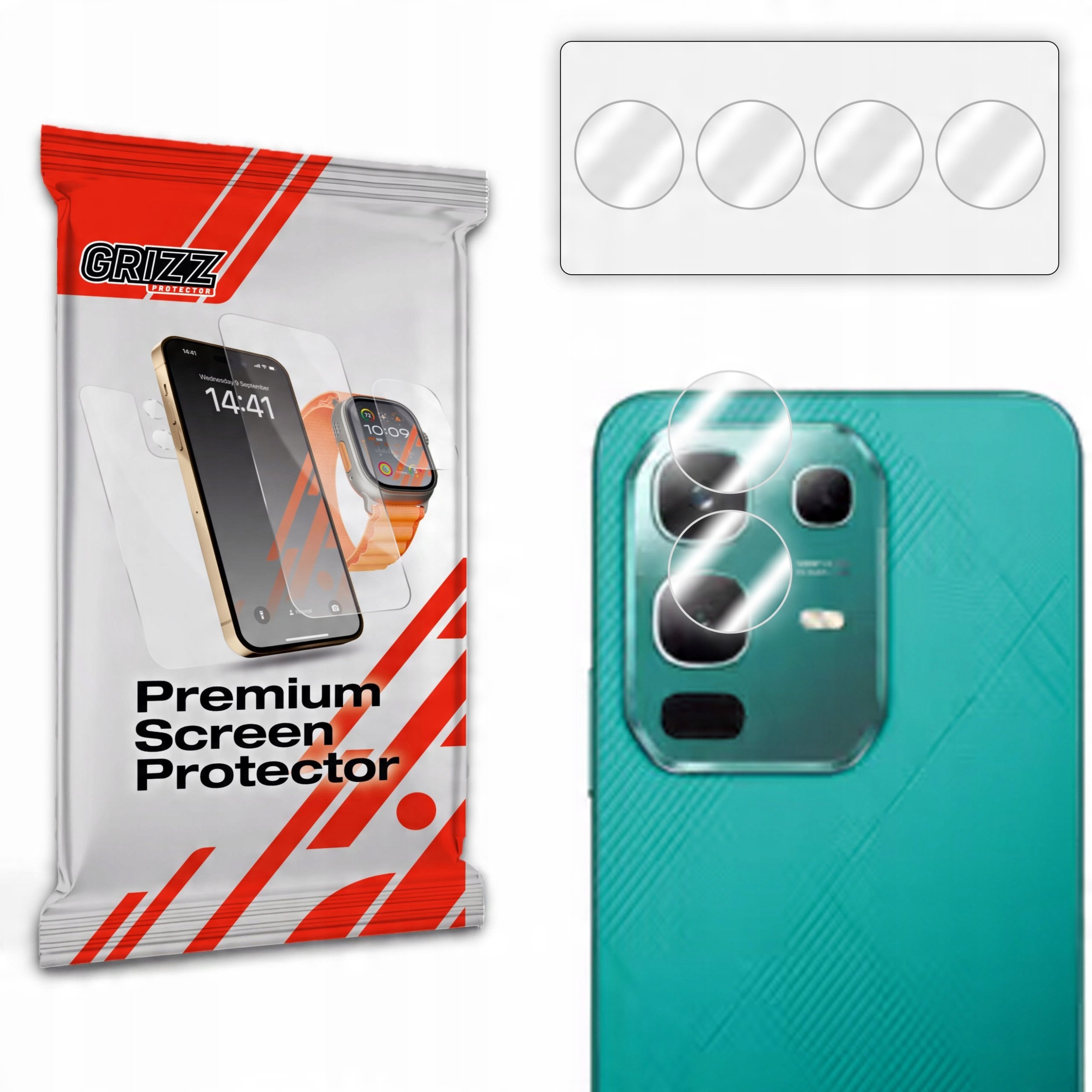 Szkło na aparat GrizzGlass HybridGlass Camera do Infinix Note 50x