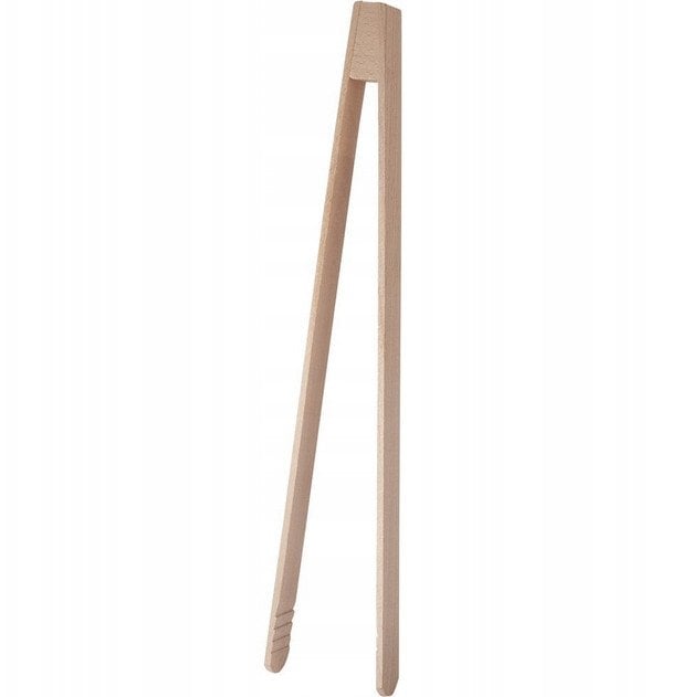 WOODEN BARBECUE PINCERS 32CM