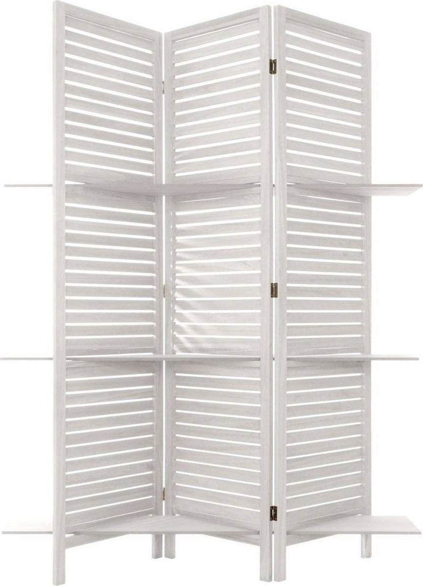Atmosphera Parawan składany drewniany, 120 x 170 cm, biały