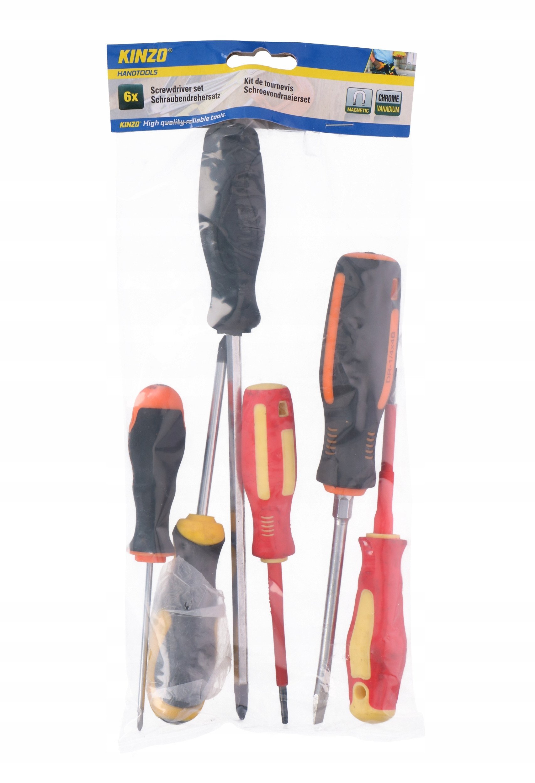 SCREWDRIVER SET 6PCS MT KINZO PB/HD