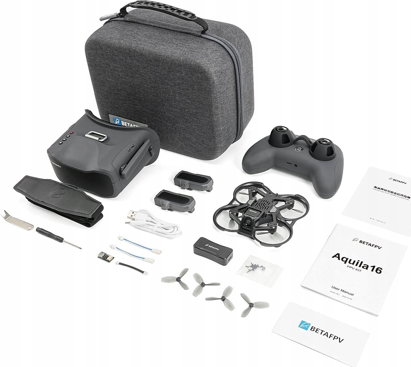BETAFPV Aquila16 FPV Zestaw Dronów regulacja wysokości 8min lot 3 tryby