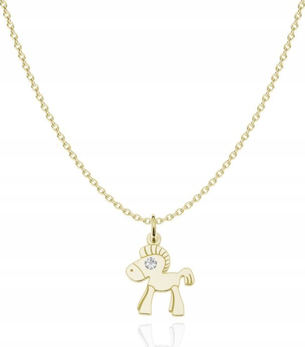 Radziszewska Jewellery Pozłacany Naszyjnik KUCYK DEDYKACJA GRATIS