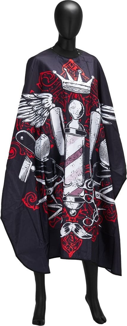 Activeshop Peleryna barberska z gumowym kołnierzem J-457