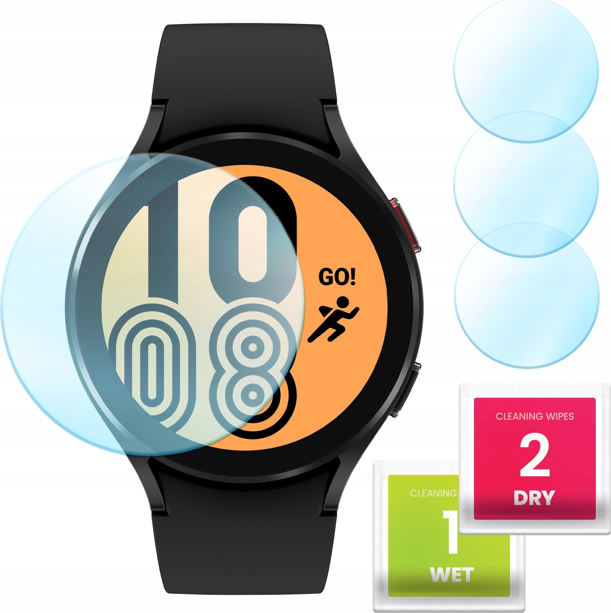 Hello Case 3-PAK Szkło Hybrydowe do Samsung Galaxy Watch 4 / 5 / 6 (40 mm) (Ochronne)