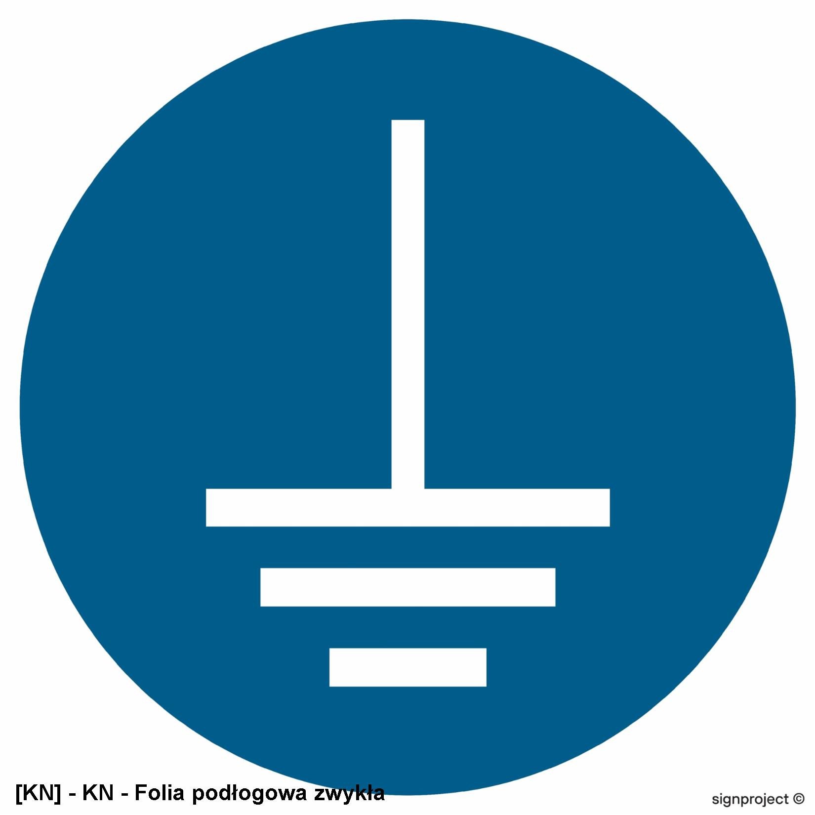 GJ005 - Nakaz podłączenia uziemienia 500x500