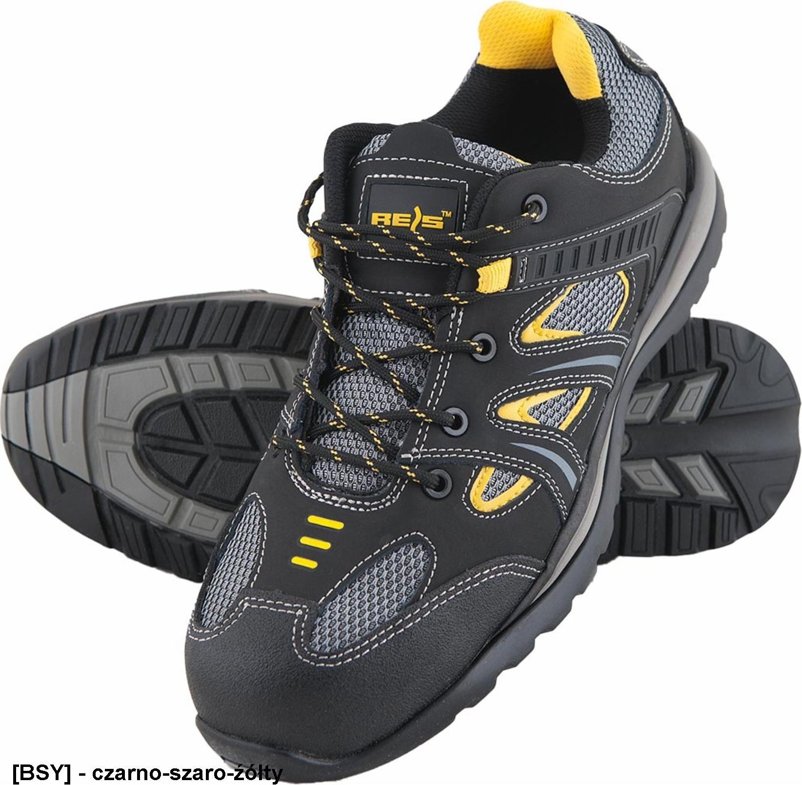 R.E.I.S. BRFROG - S1 P SRA - nubukowe obuwie ochronne z podnoskiem 41