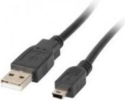 Kabel USB Lanberg USB-A - miniUSB 1.8 m Czarny (CA-USBK-11CC-0018-BK)