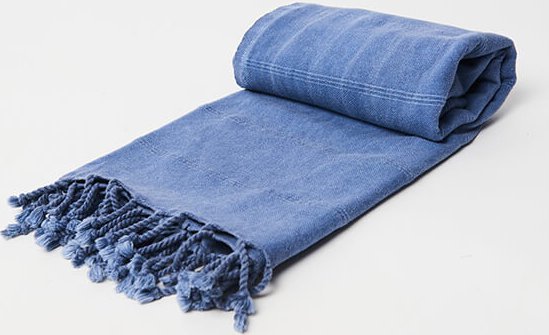 Yeye Ręcznik hammam STONE WASH 100% bawełna YEYE Szafir