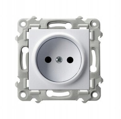 Gniazdo pojedyncze Ospel Szafir GP-1Z/m/00 białe