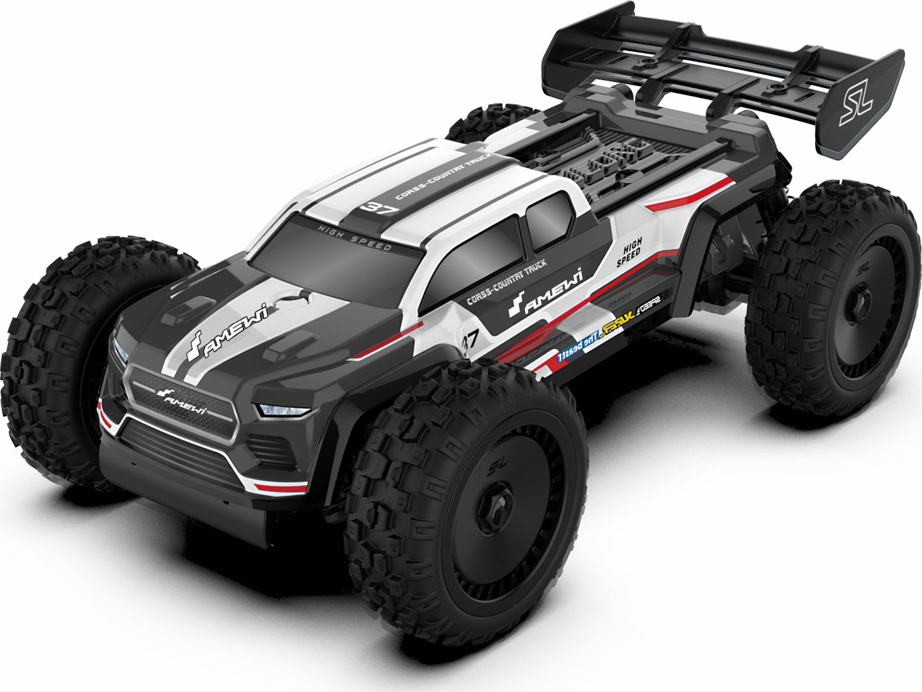 Amewi Amewi RC Auto Hero Truggy DIY/Ohne Akku 51Teile weiß/8+