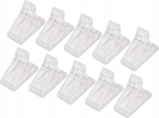 Cosmetics Zone Klips do formy zaciskarka do tunelu 2w1 - 10 sztuk