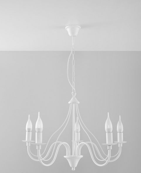 Lampa wisząca Sollux Lora nowoczesna biały (SL.0214)