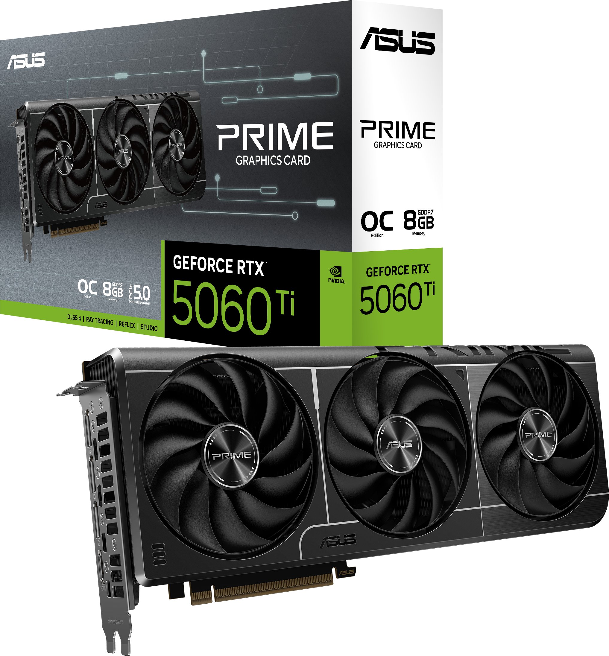 Karta graficzna Asus Prime GeForce RTX 5060 Ti OC 8GB GDDR7 DLSS4 (PRIME-RTX5060TI-O8G)