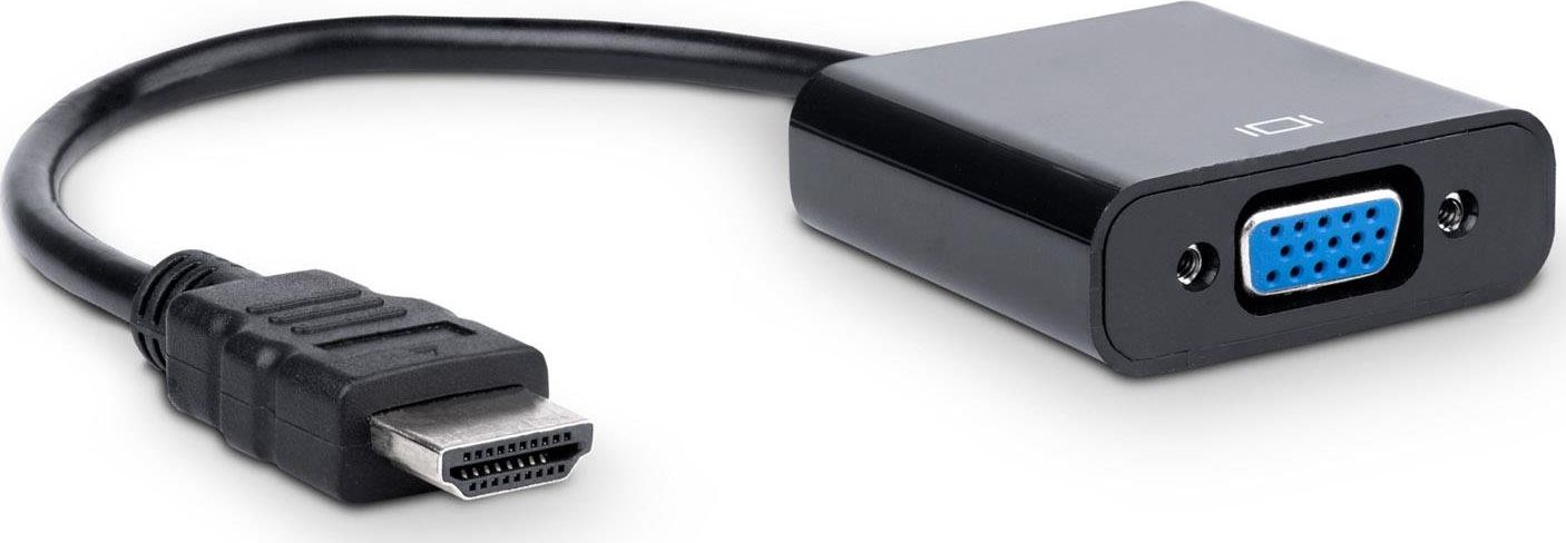Adapter AV Akyga HDMI - D-Sub (VGA) czarny (AK-AD-42)