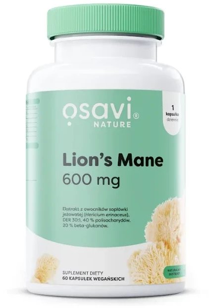 Osavi - Soplówka Jeżowata, 600mg, 60 vkaps