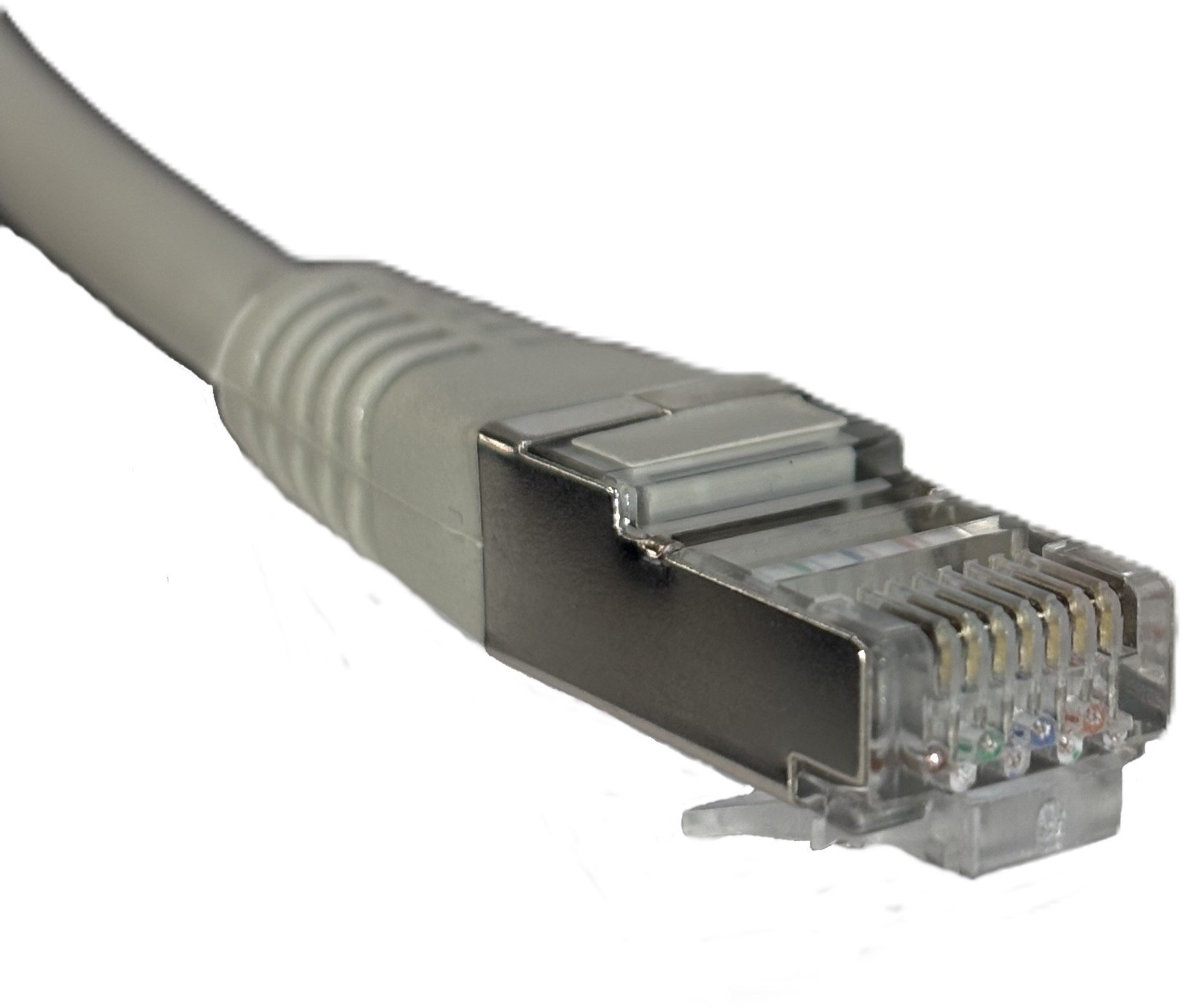 Patchcord RJ45, kat. 6 FTP F/UTP, 10m, Netrack, szary