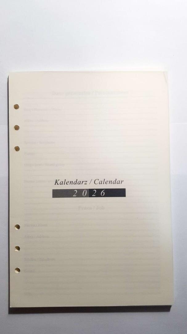 Wkład do organizera terminarz 2026 14,5x21cm EDUKAMP