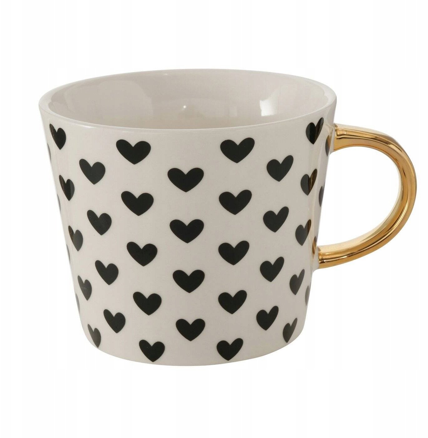 Kubek porcelanowy ze złotym uchwytem, FAYETTE