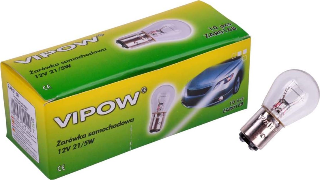Vipow ZAR0168 Żarówka samochodowa P21/5W, 12V, 21-5W
