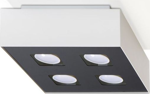 Lampa sufitowa Lumes Kwadratowy ledowy plafon E776-Mons - biały