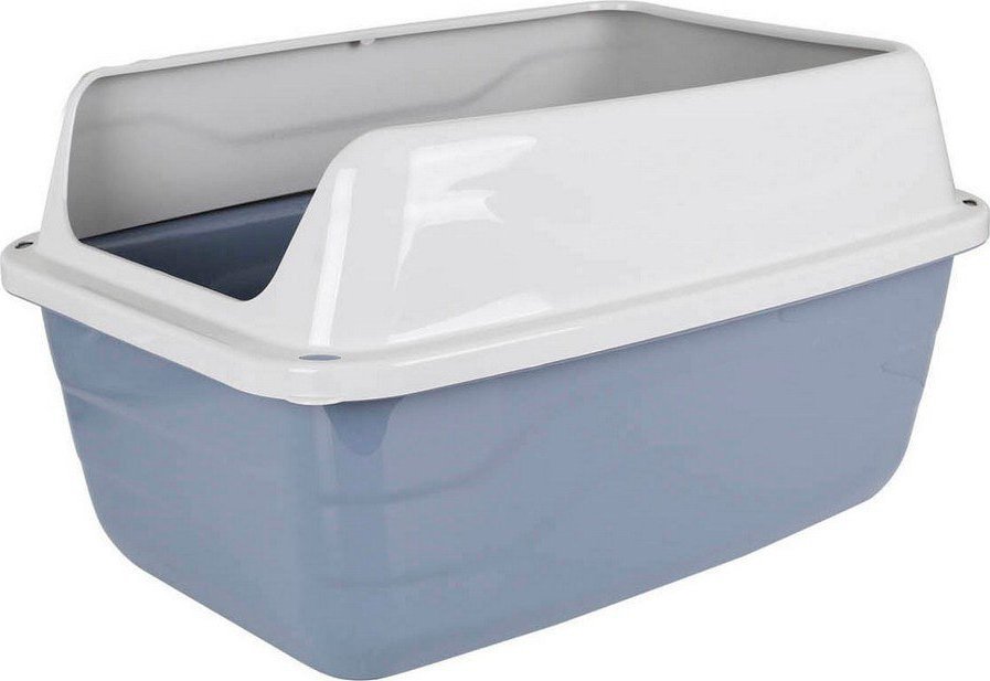 GEORPLAST Kuweta dla Kotów Sonic XL szaro-biała (56 x 40 x 30,5 cm)