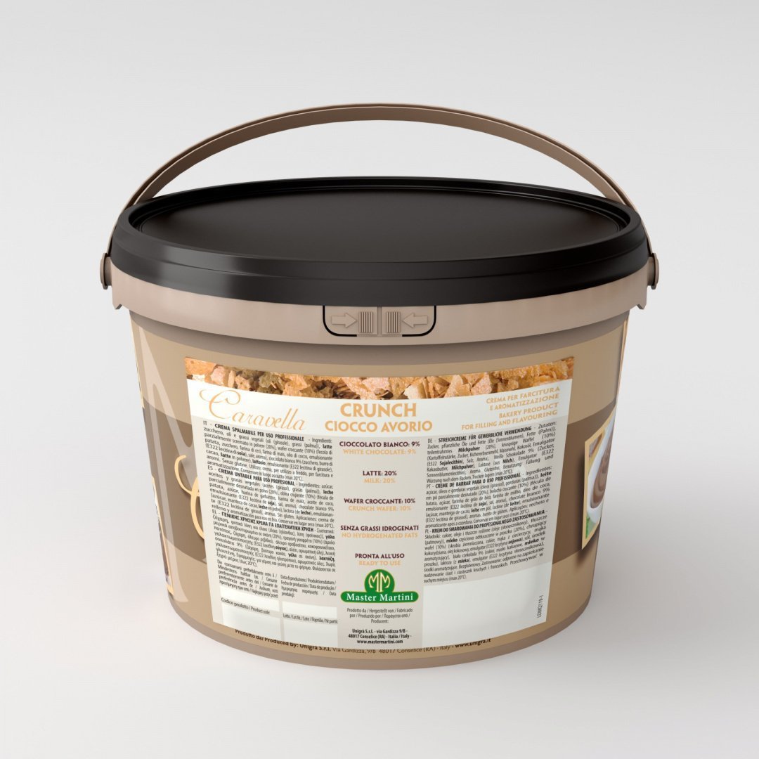 Master Martini Krem biała czekolada z kawałkami wafli Caravella AX52GO 5KG