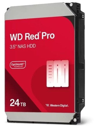 Dysk HDD WD Red Pro WD241KFGX (24 TB ; 3.5"; 512 MB; 7200 obr/min)