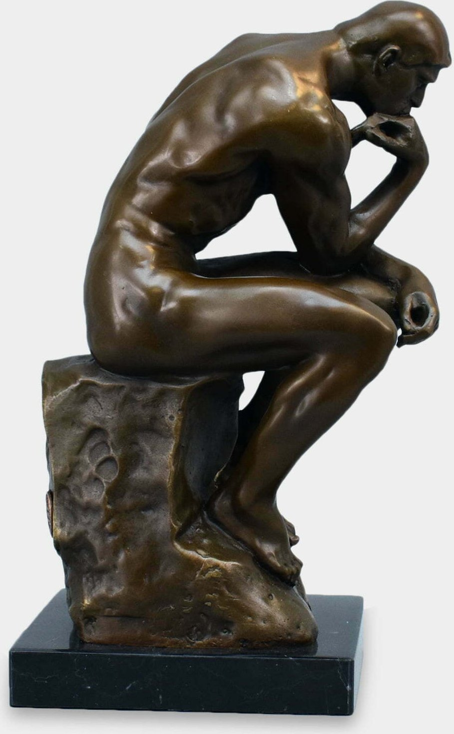 rzezbyzbrazu Myśliciel 23 cm Rzeźba z Brązu