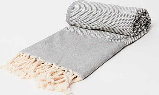 Yeye Ręcznik hammam HASIR 100% bawełna YEYE Szary