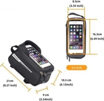 Torba rowerowa sakwa wodoodporna uchwyt na telefon